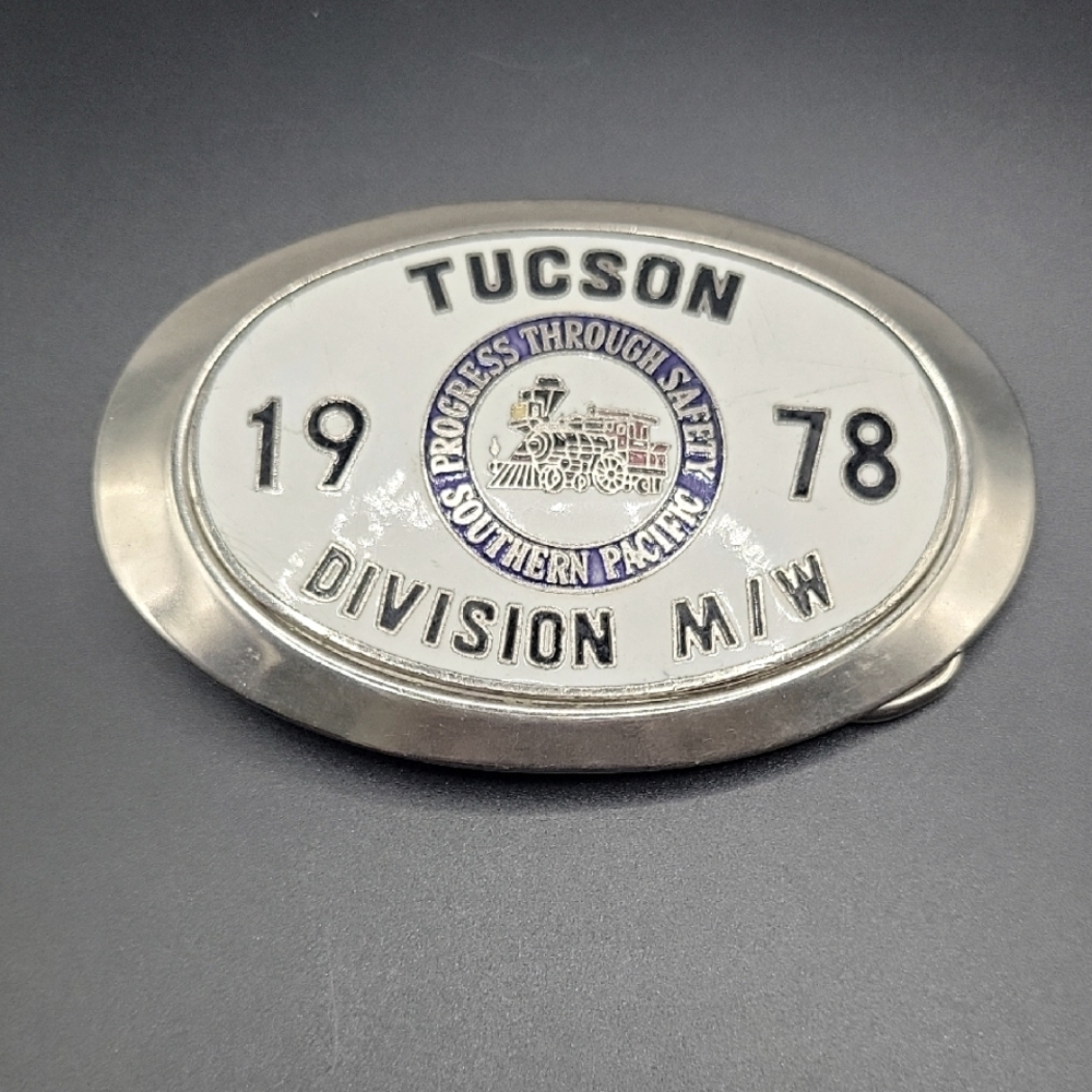 1978 Southern Pacific Railroad Tucson Division Belt Buckle